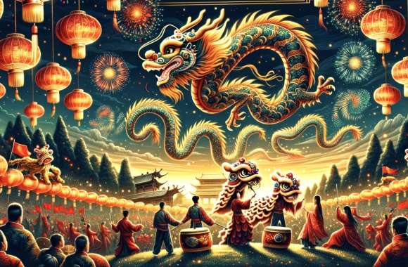 Enchanting Chinese New Year Dragon Celebration