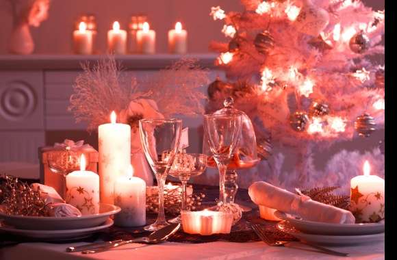 Enchanting Christmas Candle Scene -