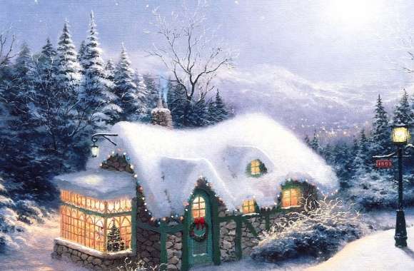 Enchanting Christmas Holiday Scene