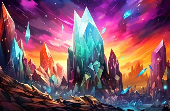 Enchanting Crystal Landscape