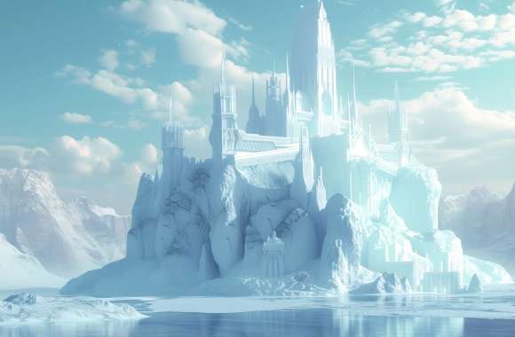 Enchanting Ice Fantasy Castle