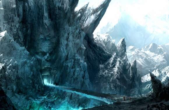 Enchanting Ice Fortress - Fantasy Landscape