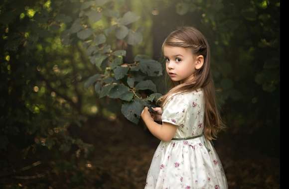 Enchanting Moment Little Girl in Dress wallpapers hd quality