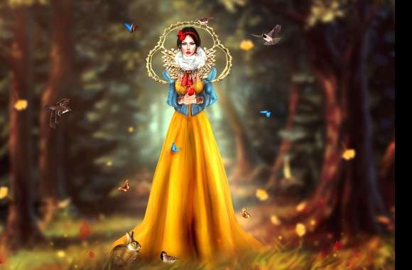 Enchanting Snow White A Fantasy Butterfly Realm