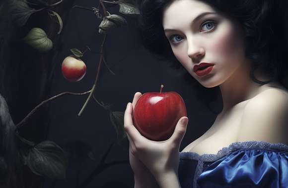 Enchanting Snow White with Apple