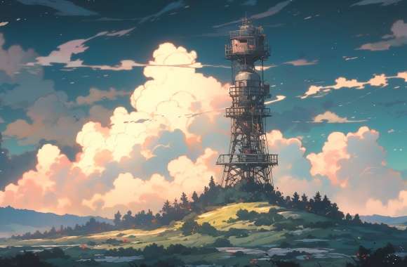 Enchanting Tower Landscape