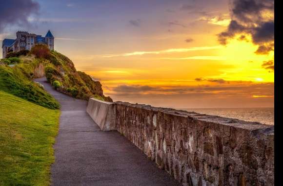 England Castle Stone Photography Sunset