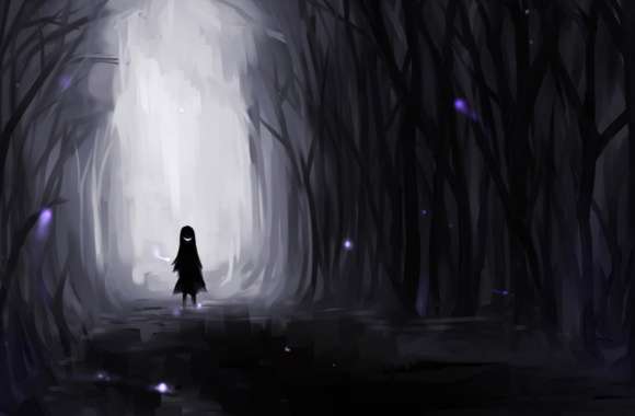 Enigmatic Forest Dark Anime wallpapers hd quality