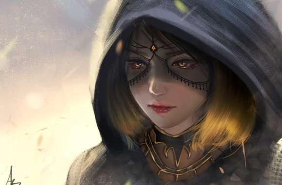 Enigmatic Hooded Fantasy Woman