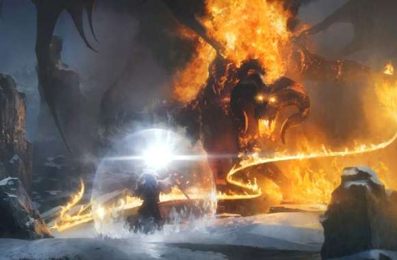 Epic Battle of Gandalf and Balrog