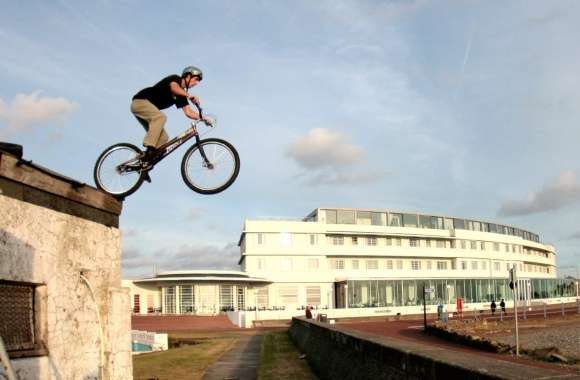 Epic BMX Stunt - HD Sports Wallpaper