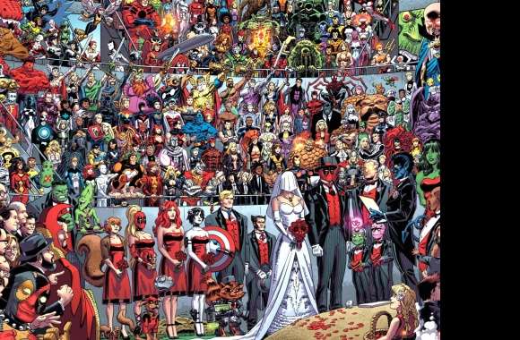 Epic Comic Collage Stunning of Heroes and Villains wallpapers hd quality