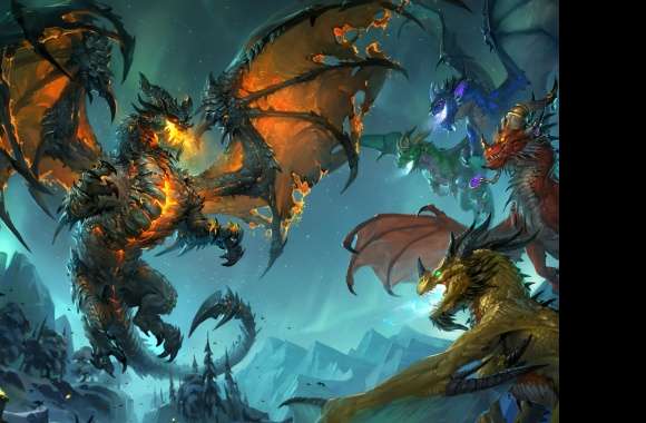 Epic Fantasy Dragon Battle -