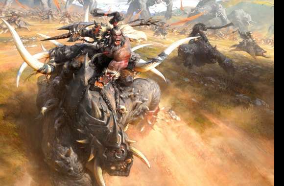 Epic Orc Battle - HD Fantasy Warrior Wallpaper