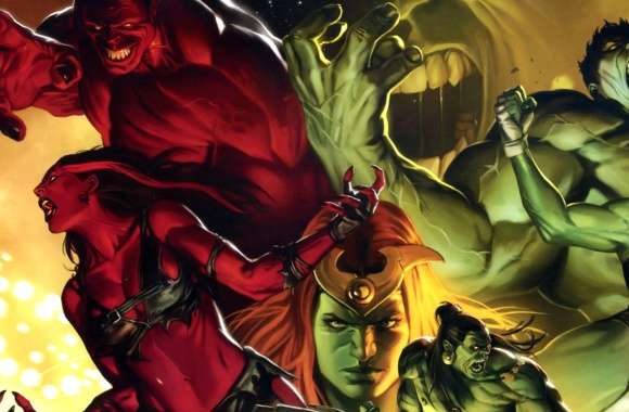 Epic Red She-Hulk – Unleash the Power of Comics