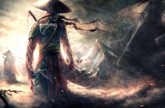 Epic Samurai Warrior - HD Fantasy Wallpaper