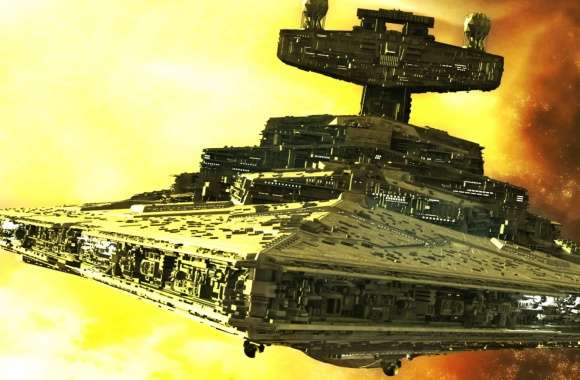 Epic Star Destroyer from the Sci-Fi Universe of Star Wars