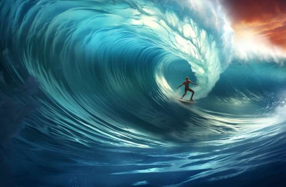 Epic Surfer Ride - HD Surfing Wallpaper wallpapers hd quality