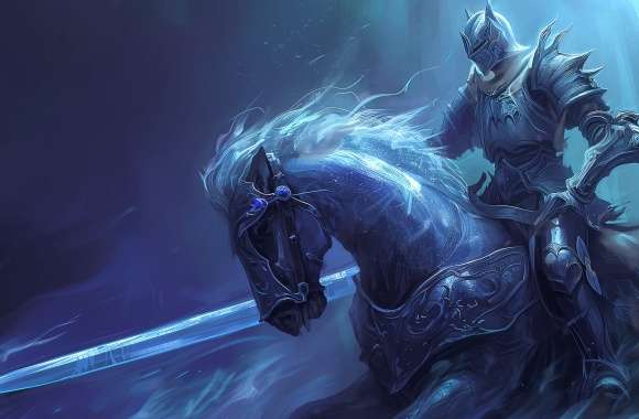 Ethereal Fantasy Knight on Horseback wallpapers hd quality