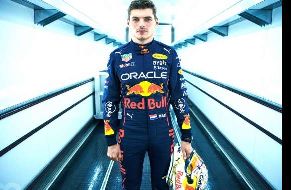 F1 Champion in Racing Gear - HD Sports Wallpaper
