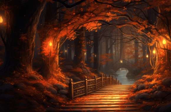 Fantasy Artistic Fall Wallpaper