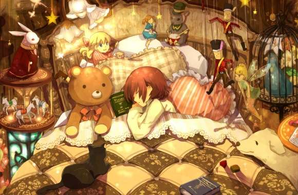 Fantasy Bedtime - HD Anime Wallpaper