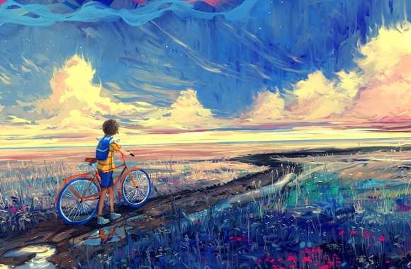 Fantasy Bike Landscape