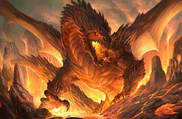 Fantasy Dragon Fury wallpapers hd quality