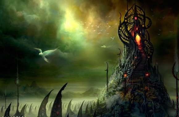 Fantasy Tower with Stairs –