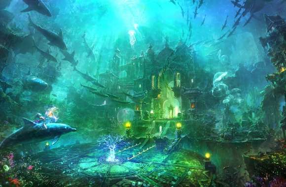 Fantasy Underwater City -