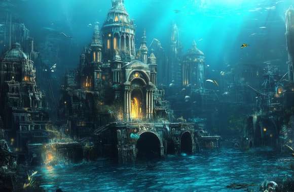 Fantasy Underwater Dive into Enchantment wallpapers hd quality