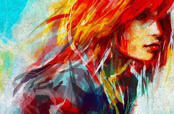 Fantasy Woman in Color -