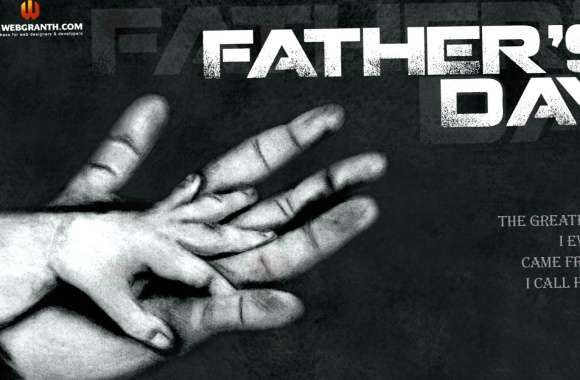 Fathers Day Tribute Wallpaper - HD Hand-in-Hand Desktop Background