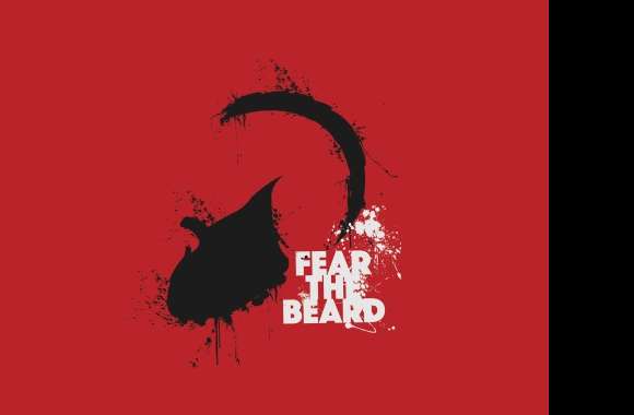 Fear the Beard Abstract Sports Theme