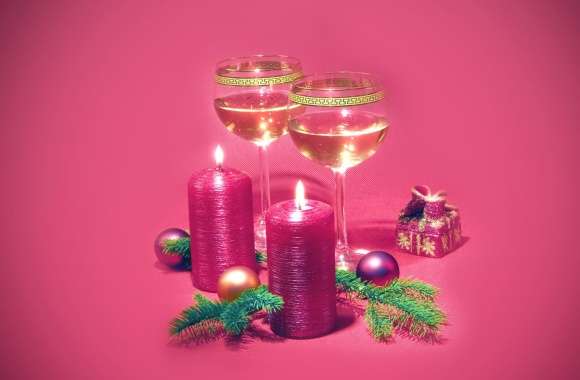 Festive Candlelight A Cozy Christmas wallpapers hd quality