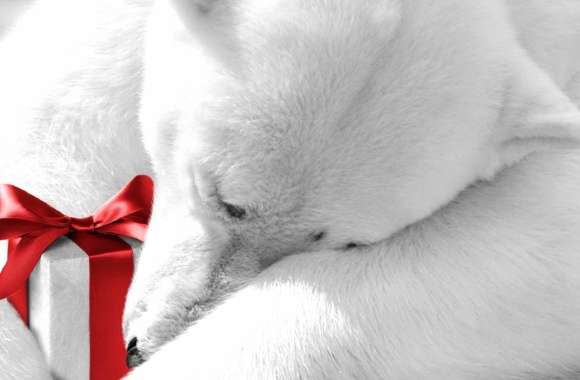 Festive Polar Bear A Cozy Christmas