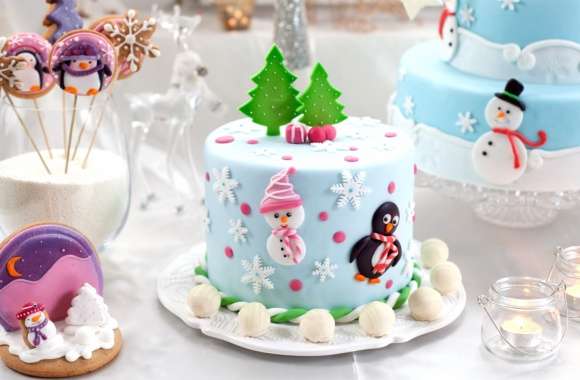 Festive Sweets Christmas Cake