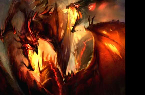 Fiery Dragon Majesty - Fantasy