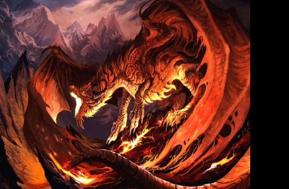 Fiery Dragon Wings