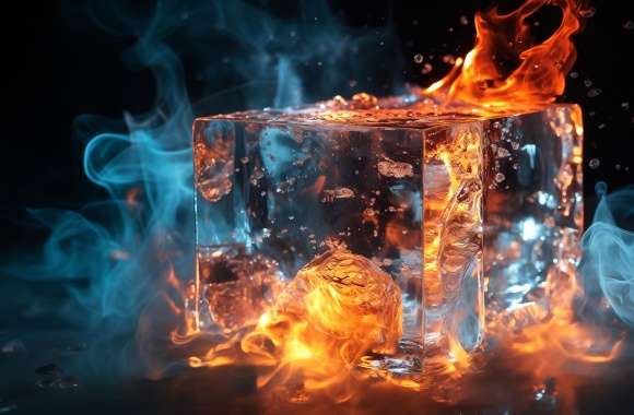 Fire and Ice Cube wallpapers hd quality