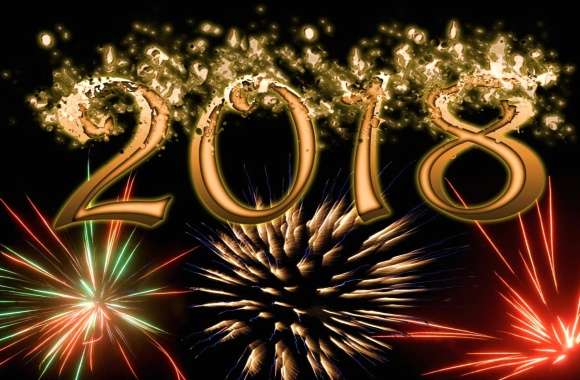 Fireworks New Year Holiday New Year 2018 wallpapers hd quality