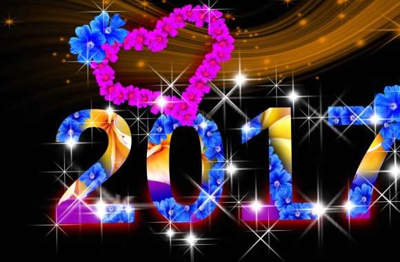 Flower New Year Holiday New Year 2017 wallpapers hd quality