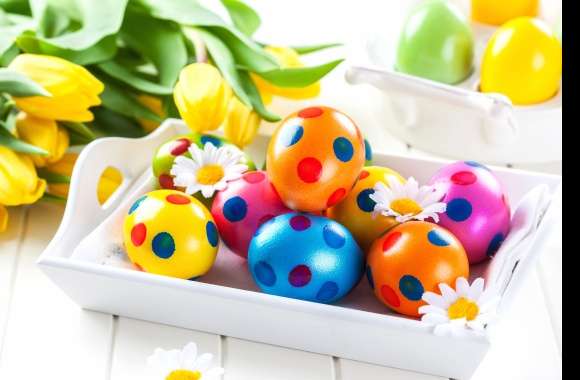 Flower Tulip Colorful Egg Easter Egg Holiday Easter