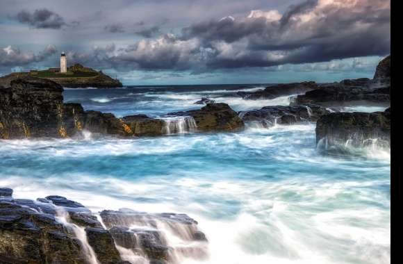 Foamy Ocean Lighthouse -