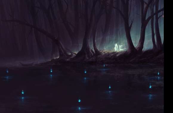 Forest Dark Ghost Wallpaper