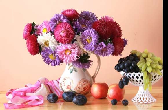 Fruit Vase Flower Photography Still Life