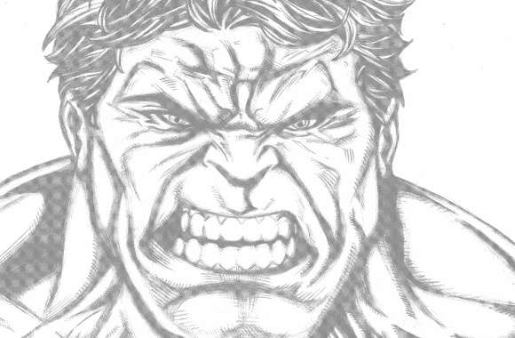 Furious Hulk HD Comic Wallpaper