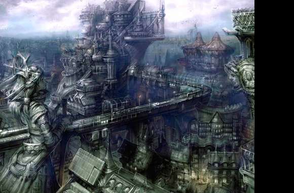 Futuristic Cyborg City A Dark Gothic