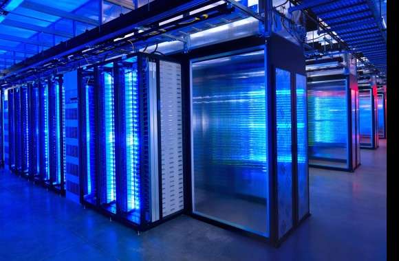 Futuristic Data Center - Server Room Excellence