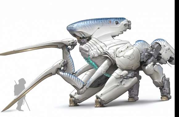 Futuristic Mech Predator - wallpapers hd quality